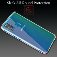 VAKIBO Premium Clear 1.5MM Thick Transparent Soft TPU Rubber Back Cover Case With Camera Protection Suitable for Samsung Galaxy M51