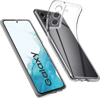 VAKIBO Premium Clear 2MM Thick Transparent Soft TPU Rubber Back Cover Case With Camera Protection Suitable for Samsung Galaxy S21FE