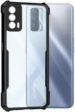 VAKIBO Super Premium Black Border Transparent Case With Corner Protection & Camera Protection Suitable for Realme X7