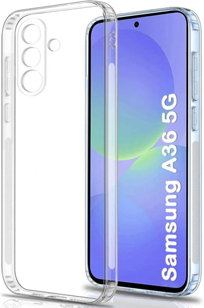 VAKIBO Premium Clear 1.5MM Thick Transparent Soft TPU Rubber Back Cover Case With Camera Protection Suitable for Samsung Galaxy A36 5G
