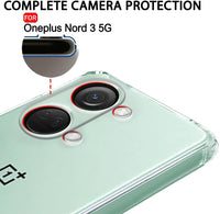 VAKIBO Premium Clear 1.5MM Thick Transparent Soft TPU Rubber Back Cover Case With Camera Protection Suitable for OnePlus Nord 3