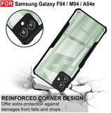 VAKIBO Super Premium Black Border Transparent Case With Corner Protection & Camera Protection Suitable for Samsung A04E