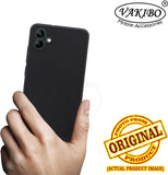 VAKIBO Niukin Dotted Design Black Coloured Soft TPU Rubber Back Cover Case With Camera Protection Ring Suitable for Samsung Galaxy M04