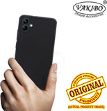 VAKIBO Niukin Dotted Design Black Coloured Soft TPU Rubber Back Cover Case With Camera Protection Ring Suitable for Samsung Galaxy A04E