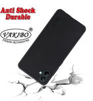 VAKIBO Niukin Dotted Design Black Coloured Soft TPU Rubber Back Cover Case With Camera Protection Ring Suitable for Samsung Galaxy A04E