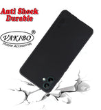 VAKIBO Niukin Dotted Design Black Coloured Soft TPU Rubber Back Cover Case With Camera Protection Ring Suitable for Samsung Galaxy M04