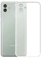 VAKIBO Super Premium Soft TPU Transparent Case With Dustplug,Side Grip,Corner Protection,lanyard Cuts,Camera Protection Suitable for Samsung M04