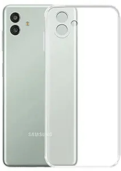 VAKIBO Super Premium Soft TPU Transparent Case With Dustplug,Side Grip,Corner Protection,lanyard Cuts,Camera Protection Suitable for Samsung M04
