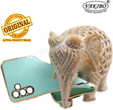 VAKIBO Golden Chrome Border Pista Green Coloured Soft TPU Back Cover Case With Camera Protection Suitable for Samsung Galaxy A04s