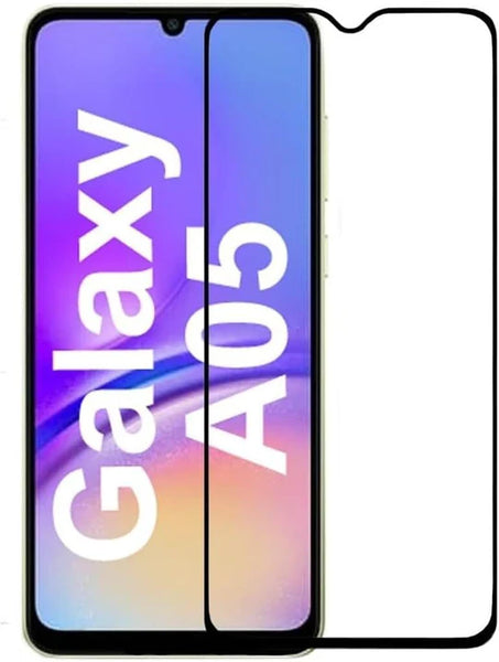 Super Premium Quality Tempered Glass Screen Guard Protector With Black Border Suitable For Samsung Galaxy F05