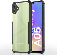 VAKIBO Super Premium Black Border Transparent Case With Corner Protection & Camera Protection Suitable for Samsung A05
