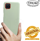 VAKIBO 1.2 MM Thick Pista Green Coloured Soft TPU Rubber Back Cover Case With Camera Protection Ring Suitable for Samsung Galaxy A12