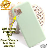 VAKIBO 1.2 MM Thick Pista Green Coloured Soft TPU Rubber Back Cover Case With Camera Protection Ring Suitable for Samsung Galaxy M12
