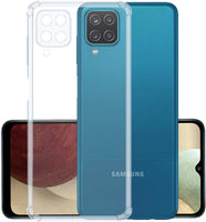 VAKIBO Super Premium Soft TPU Transparent Case With Dustplug,Side Grip,Corner Protection,lanyard Cuts,Camera Protection Suitable for Samsung M12
