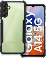 VAKIBO Super Premium Black Border Transparent Case With Corner Protection & Camera Protection Suitable for Samsung  A14 5G
