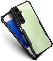 VAKIBO Super Premium Black Border Transparent Case With Corner Protection & Camera Protection Suitable for Samsung  A14 4G