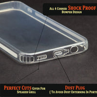 VAKIBO Premium Clear 1.5MM Thick Transparent Soft TPU Rubber Back Cover Case With Camera Protection Suitable for Samsung Galaxy A14 4G