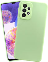 VAKIBO Matte 1.5 MM Thick With Camera Protection Pista Green Coloured Soft TPU Rubber Back Cover Case Suitable for Samsung Galaxy A53