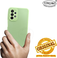 VAKIBO Matte 1.5 MM Thick With Camera Protection Pista Green Coloured Soft TPU Rubber Back Cover Case Suitable for Samsung Galaxy A53