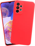 VAKIBO Matte 1.5 MM Thick With Camera Protection Red Coloured Soft TPU Rubber Back Cover Case Suitable for Samsung Galaxy A73