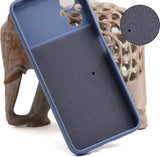 VAKIBO Matte 1.5 MM Thick With Camera Protection Steel Blue Coloured Soft TPU Rubber Back Cover Case Suitable for Samsung Galaxy A73