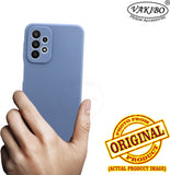 VAKIBO Matte 1.5 MM Thick With Camera Protection Steel Blue Coloured Soft TPU Rubber Back Cover Case Suitable for Samsung Galaxy A73
