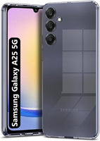 VAKIBO Premium Clear 2MM Thick Transparent Soft TPU Rubber Back Cover Case With Camera Protection Suitable for Samsung Galaxy A25 5G Ultra