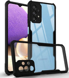 VAKIBO Super Premium Black Border Transparent Case With Corner Protection & Camera Protection Suitable for Samsung A32 4G