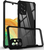 VAKIBO Best Selling Black and Transparent Back Cover Case Made With Soft TPU and Acrylic With 4 Corner and Camera Protection Suitable for Samsung Galaxy A33