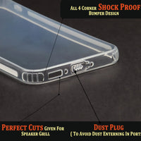 VAKIBO Super Premium Soft TPU Transparent Case With Dustplug,Side Grip,Corner Protection,lanyard Cuts,Camera Protection Suitable for Samsung A34 5G