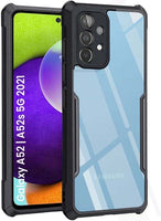 VAKIBO Super Premium Black Border Transparent Case With Corner Protection & Camera Protection Suitable for Samsung A52