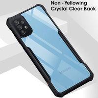 VAKIBO Super Premium Black Border Transparent Case With Corner Protection & Camera Protection Suitable for Samsung A52