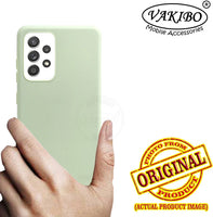 VAKIBO 1.2 MM Thick Pista Green Coloured Soft TPU Rubber Back Cover Case With Camera Protection Ring Suitable for Samsung Galaxy A52S 5G