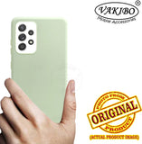 VAKIBO 1.2 MM Thick Pista Green Coloured Soft TPU Rubber Back Cover Case With Camera Protection Ring Suitable for Samsung Galaxy A52 5G