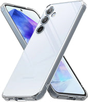 VAKIBO Premium Clear 2MM Thick Transparent Soft TPU Rubber Back Cover Case With Camera Protection Suitable for Samsung Galaxy M55S