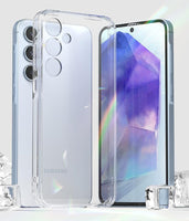 VAKIBO Premium Clear 2MM Thick Transparent Soft TPU Rubber Back Cover Case With Camera Protection Suitable for Samsung Galaxy A55 5G