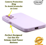 VAKIBO Matte 1.5 MM Thick With Camera Protection Purple Coloured Soft TPU Rubber Back Cover Case Suitable for Samsung Galaxy A73
