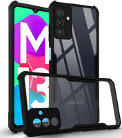 VAKIBO Super Premium Black Border Transparent Case With Corner Protection & Camera Protection Suitable for Samsung F13 4G