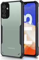 VAKIBO Super Premium Black Border Transparent Case With Corner Protection & Camera Protection Suitable for Samsung F13 4G
