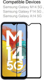 Super Premium Quality Tempered Glass Screen Guard Protector With Black Border Suitable For Samsung Galaxy F14 5G