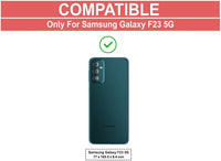 VAKIBO Super Premium Black Border Transparent Case With Corner Protection & Camera Protection Suitable for Samsung F23 5G