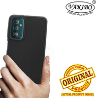 VAKIBO Niukin Dotted Design Black Coloured Soft TPU Rubber Back Cover Case With Camera Protection Ring Suitable for Samsung Galaxy M23 5G
