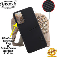 VAKIBO Niukin Dotted Design Black Coloured Soft TPU Rubber Back Cover Case With Camera Protection Ring Suitable for Samsung Galaxy M23 5G