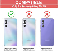 VAKIBO Best Selling Black and Transparent Back Cover Case Made With Soft TPU and Acrylic With 4 Corner and Camera Protection Suitable for Samsung Galaxy F54