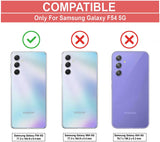 VAKIBO Best Selling Black and Transparent Back Cover Case Made With Soft TPU and Acrylic With 4 Corner and Camera Protection Suitable for Samsung Galaxy F54