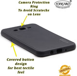 VAKIBO Dotted Black Coloured Made with Silicon Rubber TPU Back Cover Case Suitable for Samsung Galaxy J7
