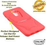 VAKIBO Iron Man 3D Mask Design Red Coloured Soft TPU Back Cover Case With Camera Protection Ring Suitable for Samsung Galaxy ON8 2018