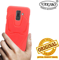 VAKIBO Iron Man 3D Mask Design Red Coloured Soft TPU Back Cover Case With Camera Protection Ring Suitable for Samsung Galaxy ON8 2018