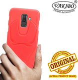 VAKIBO Iron Man 3D Mask Design Red Coloured Soft TPU Back Cover Case With Camera Protection Ring Suitable for Samsung Galaxy A6 Plus