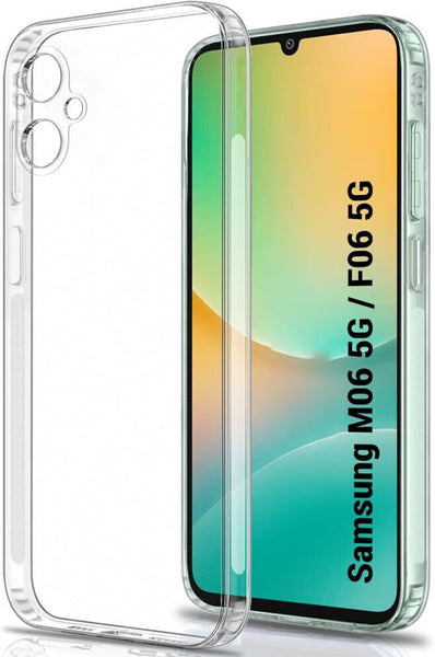 VAKIBO Premium Clear 1.5MM Thick Transparent Soft TPU Rubber Back Cover Case With Camera Protection Suitable for Samsung Galaxy F06 5G